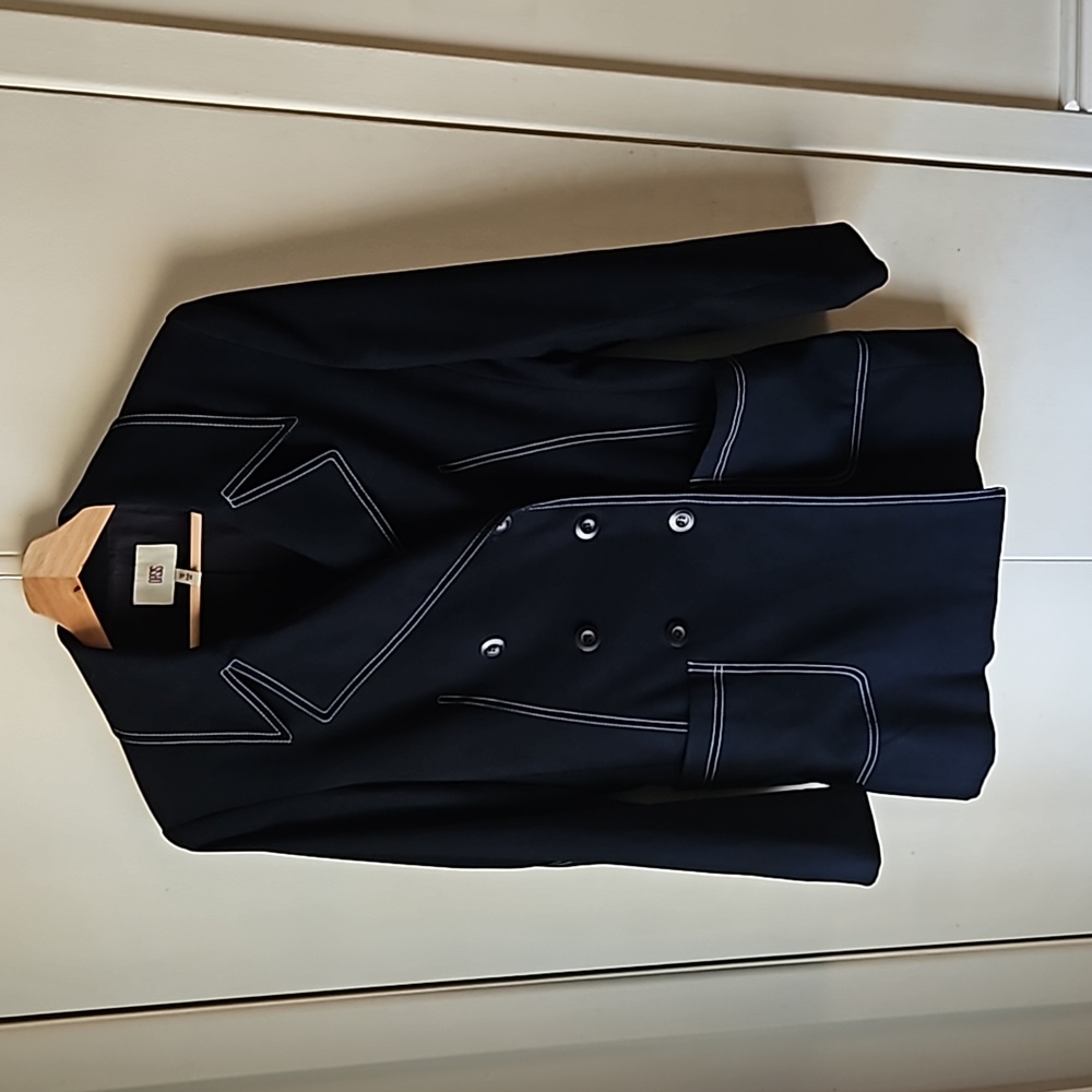 Vintage double breasted blue blazer